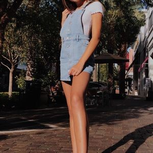 Pacsun Denim Overall Dress